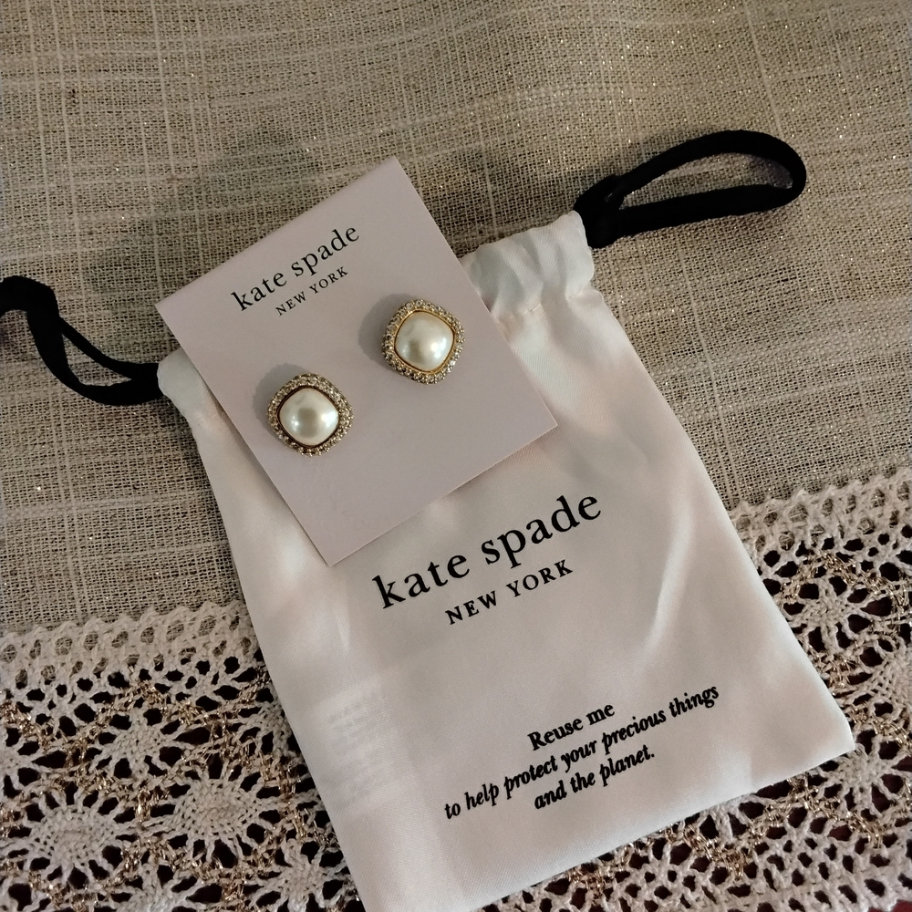 Kate Spade Pearl Stud Earrings - Picture 2 of 5